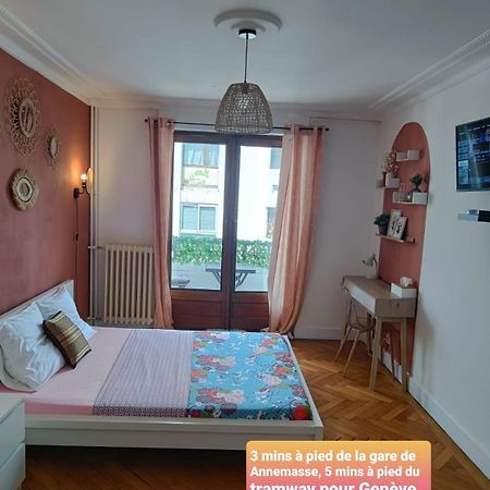 Belle Chambre D'Hote Avec Balcon Prive - 3 Mins Gare Annemasse - Geneve Acces Direct Εξωτερικό φωτογραφία